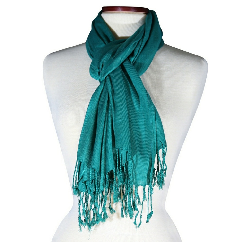 Pashmina - 100% Viscose - Teal Green